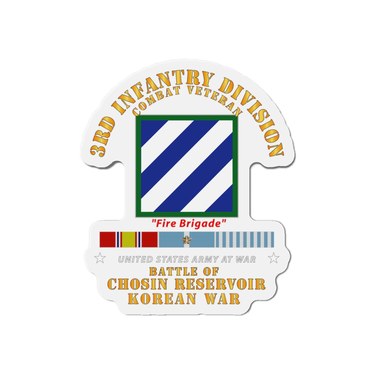 Die-Cut Magnets - 3rd ID - Battle Chosin Reservoir w KOREA War SVC