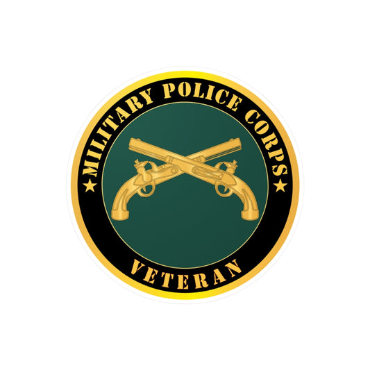 Kiss-Cut Vinyl Decals - Army - Military Police - Branch - Veteran X 300