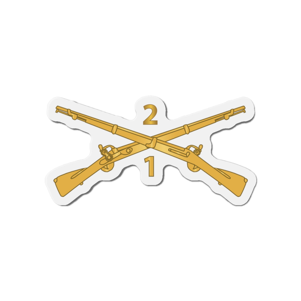 Die-Cut Magnets - Army - 1st Battalion, 2nd Infantry Regiment Branch - wo Txt X 300