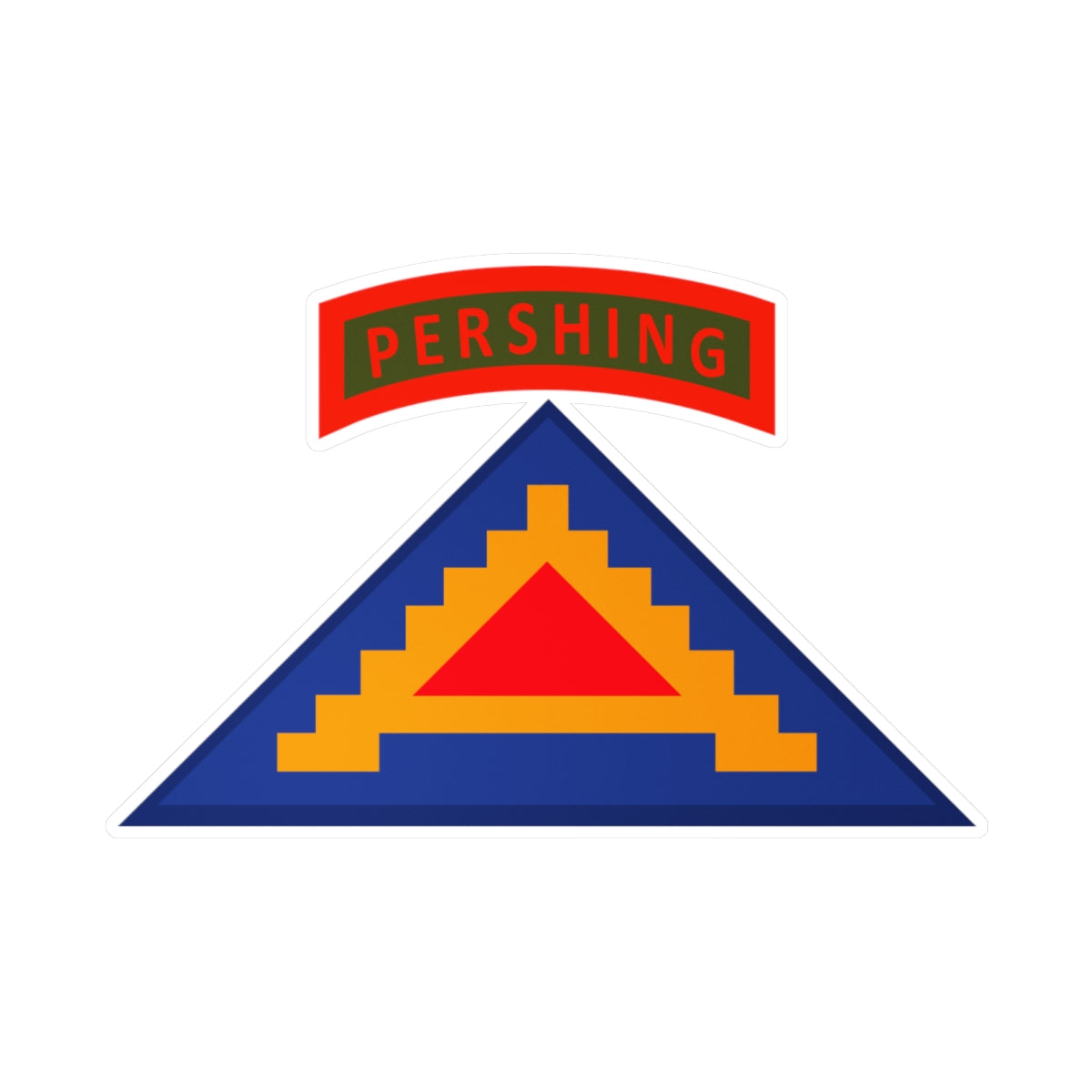 Kiss-Cut Vinyl Decals - Army - 56th Artillery Brigade - 7th Army w Pershing Tab wo Txt