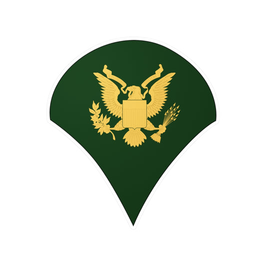 Kiss-Cut Vinyl Decals - Army - Specialist E-4 (SP4 ) X 300