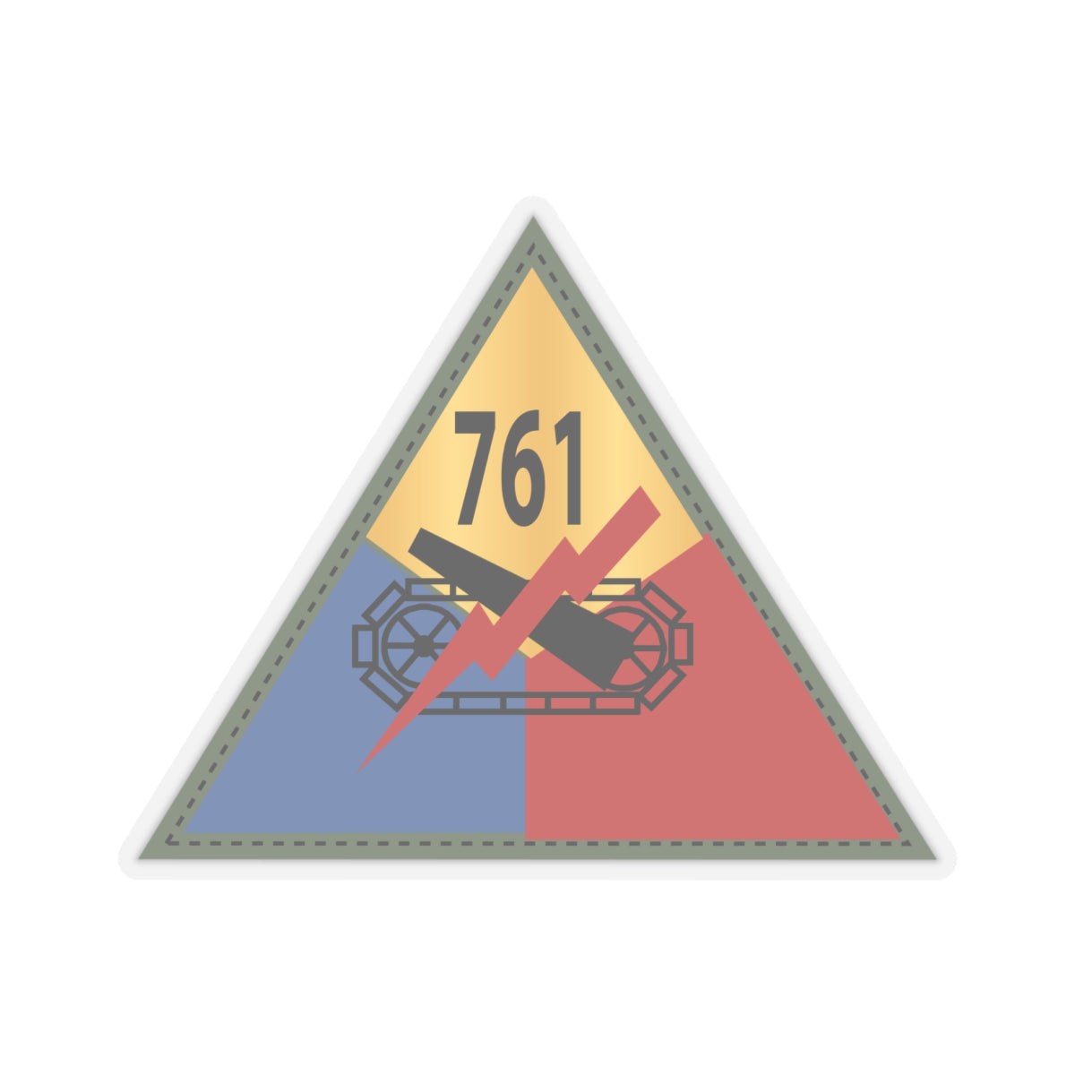 Kiss-Cut Stickers - SSI - 761st Tank Battalion X 300