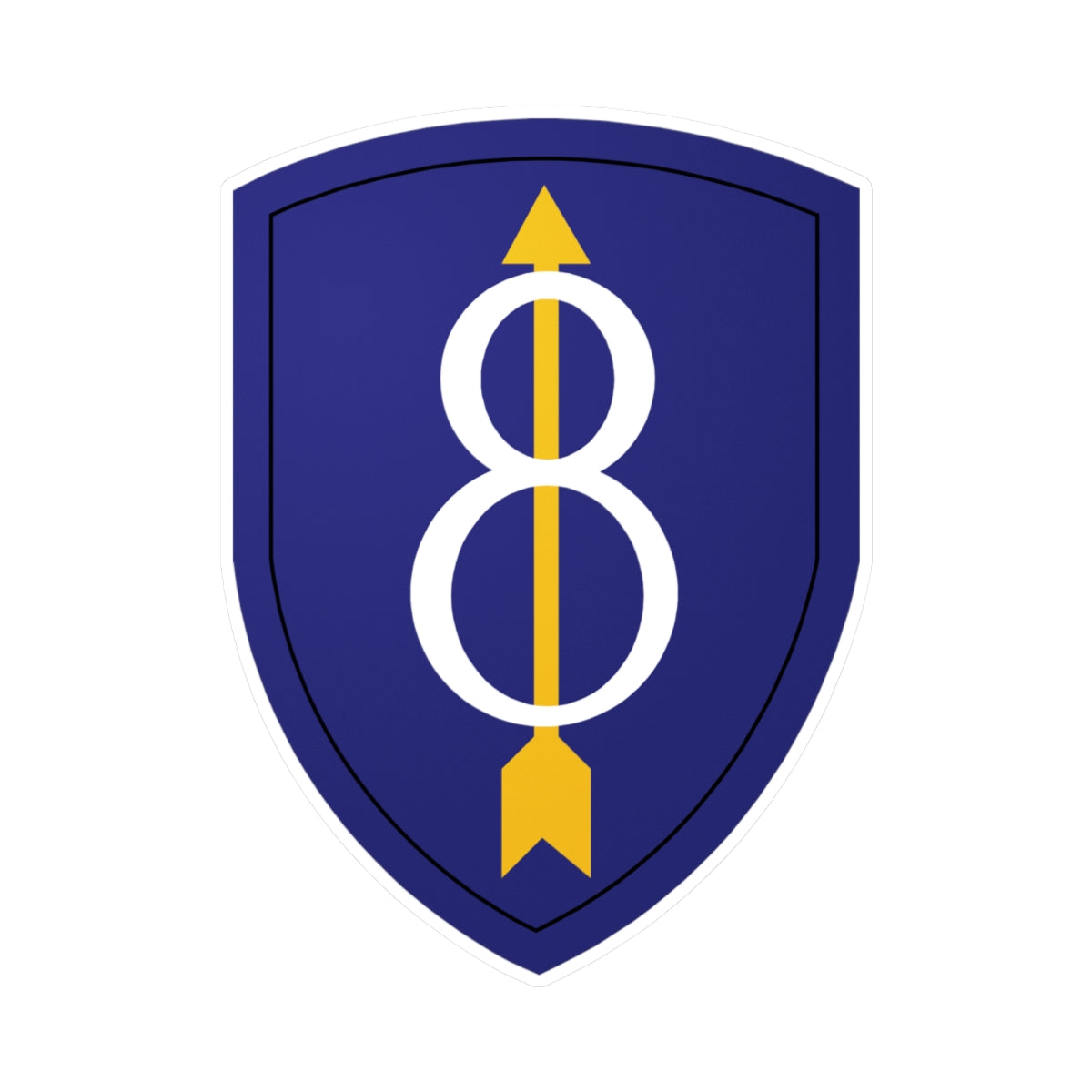 Kiss-Cut Vinyl Decals - SSI - 8th Infantry Division wo Txt X 300