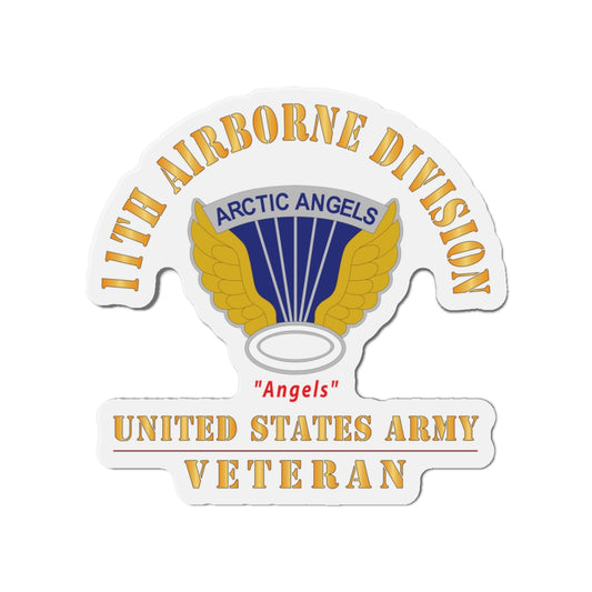Die-Cut Magnets - Army - DUI - 11th Airborne Division - Angels - US Army Veteran X 300