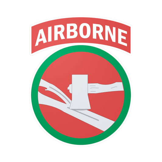 Kiss-Cut Vinyl Decals - SSI - 84th Infantry Division w Airborne Tab X 300