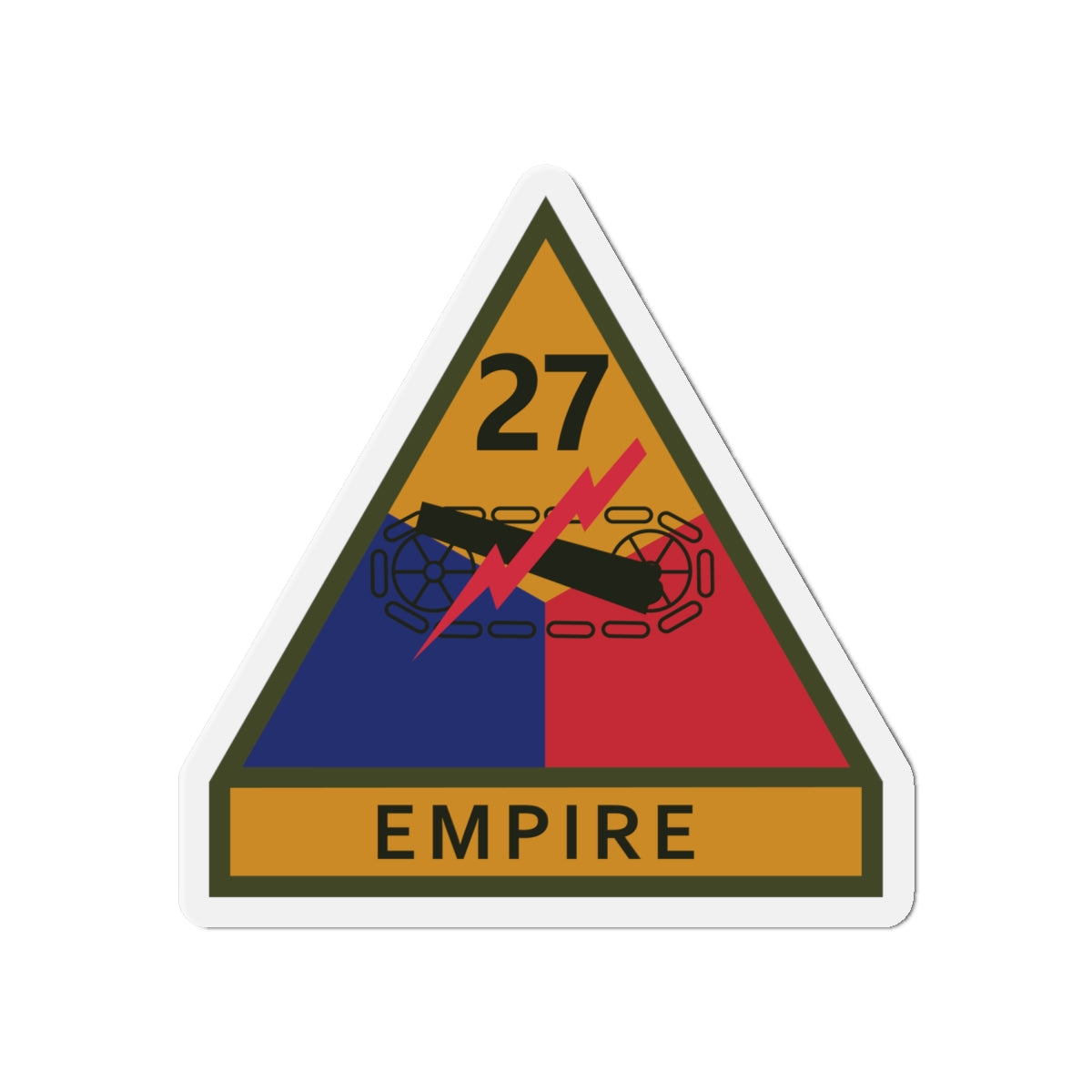 Die-Cut Magnets SSI - 27th Armored Division w Name Tape X 300