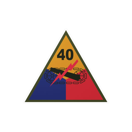 Kiss-Cut Vinyl Decals - SSI - 40th Armored Division X 300
