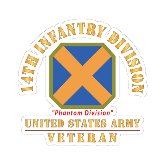 Kiss - Cut Stickers - Army - SSI - 13th Infantry Division  - WWI - US Army X 300