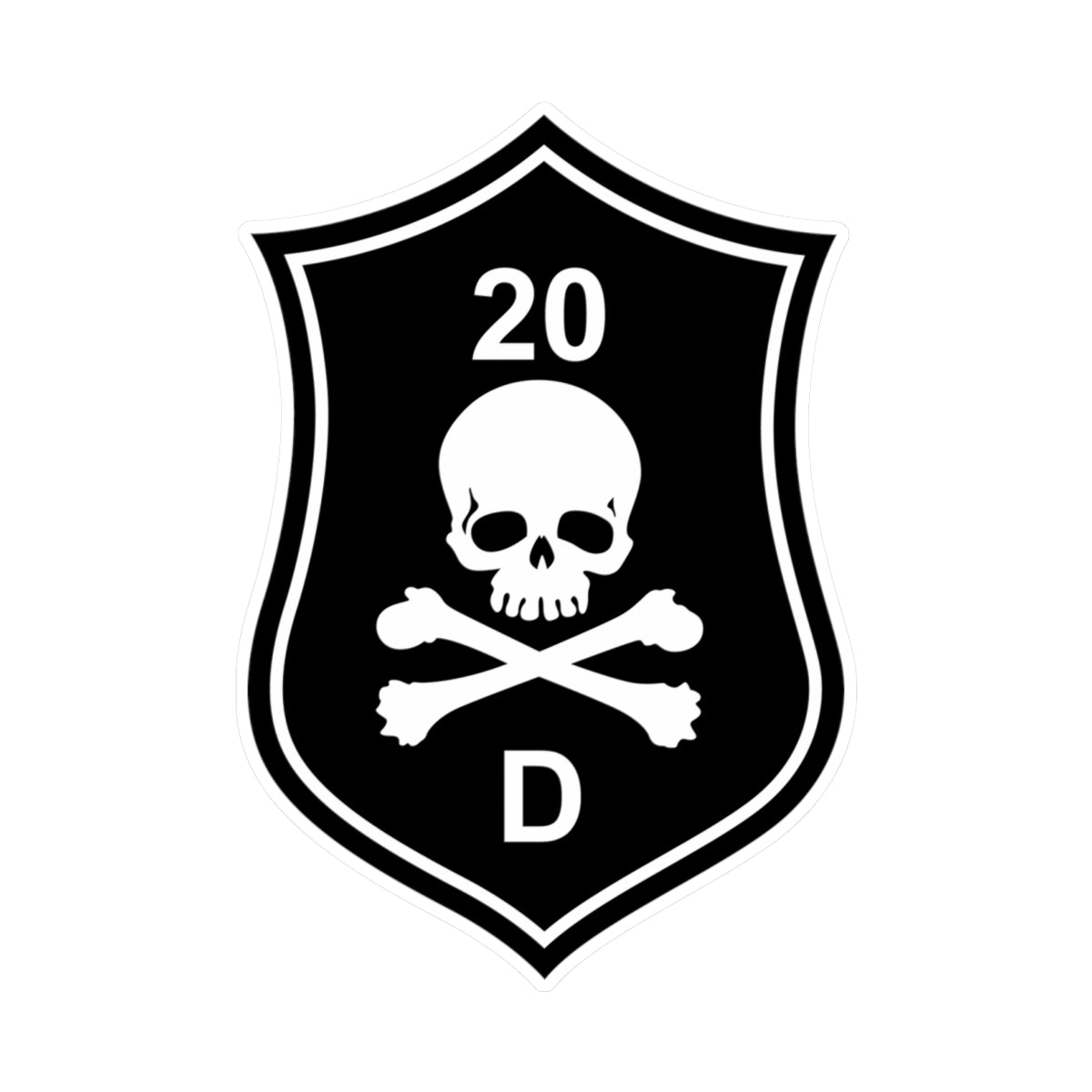 Kiss-Cut Vinyl Decals - SSI - 20th Infantry Division X 300