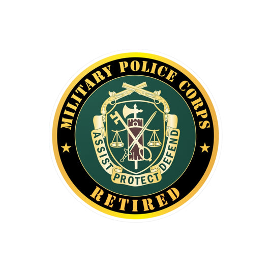 Kiss-Cut Vinyl Decals - Army - Military Police Corps Regimental Crest - Retired X 300