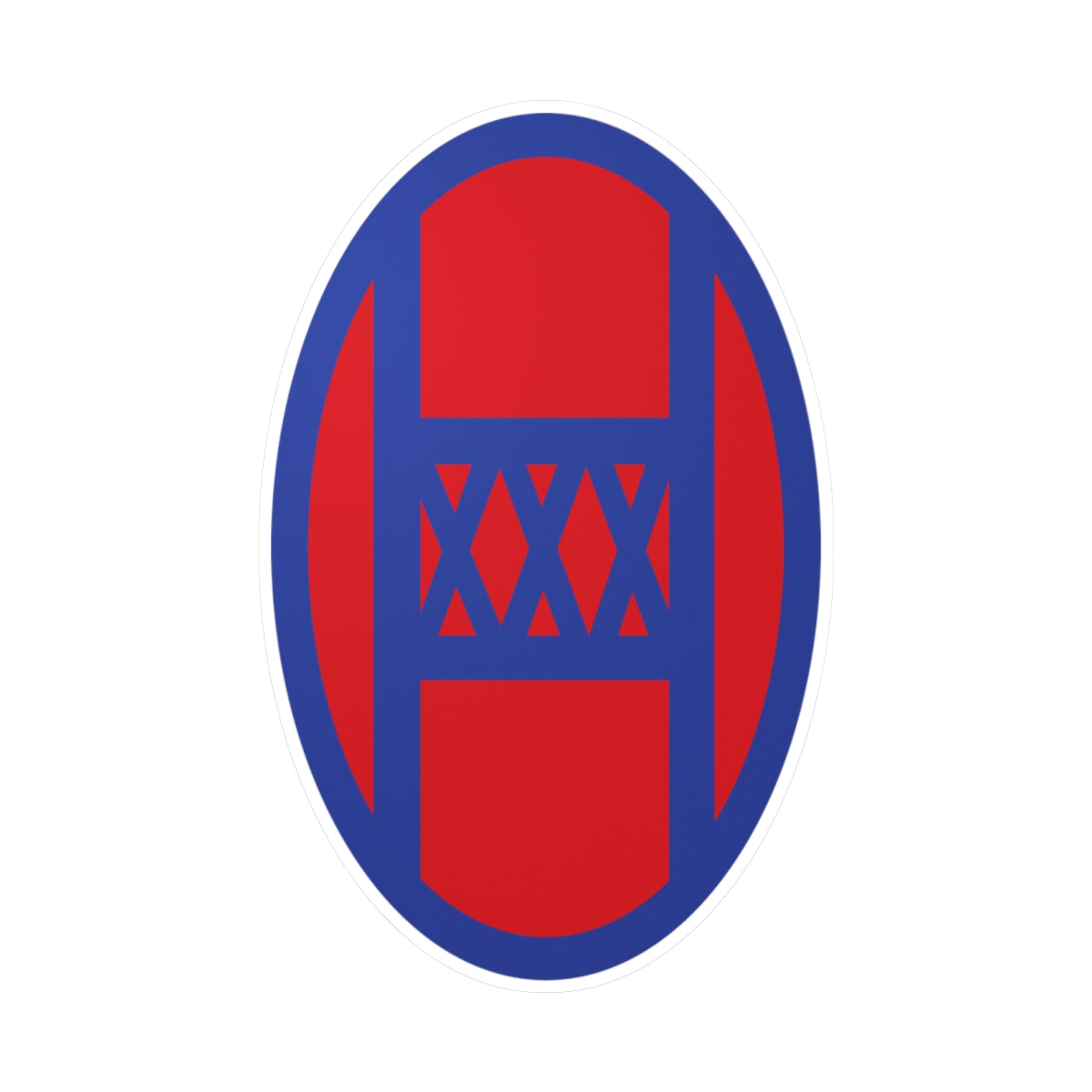 Kiss-Cut Vinyl Decals - SSI - 30th Infantry Division X 300