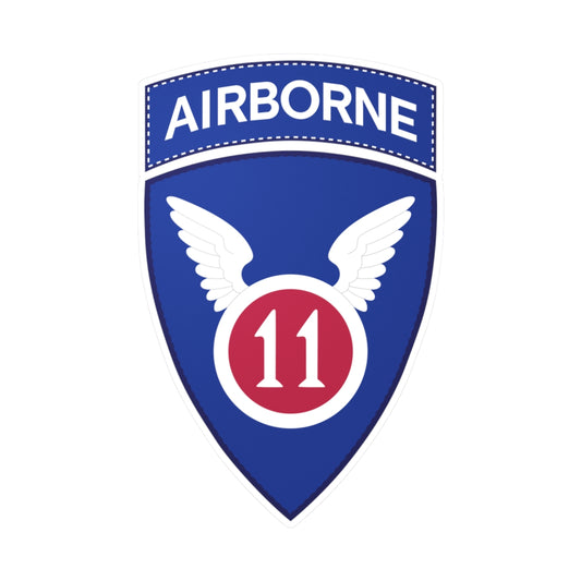 Kiss-Cut Vinyl Decals - 11th Airborne Division - SSI wo Txt X 300