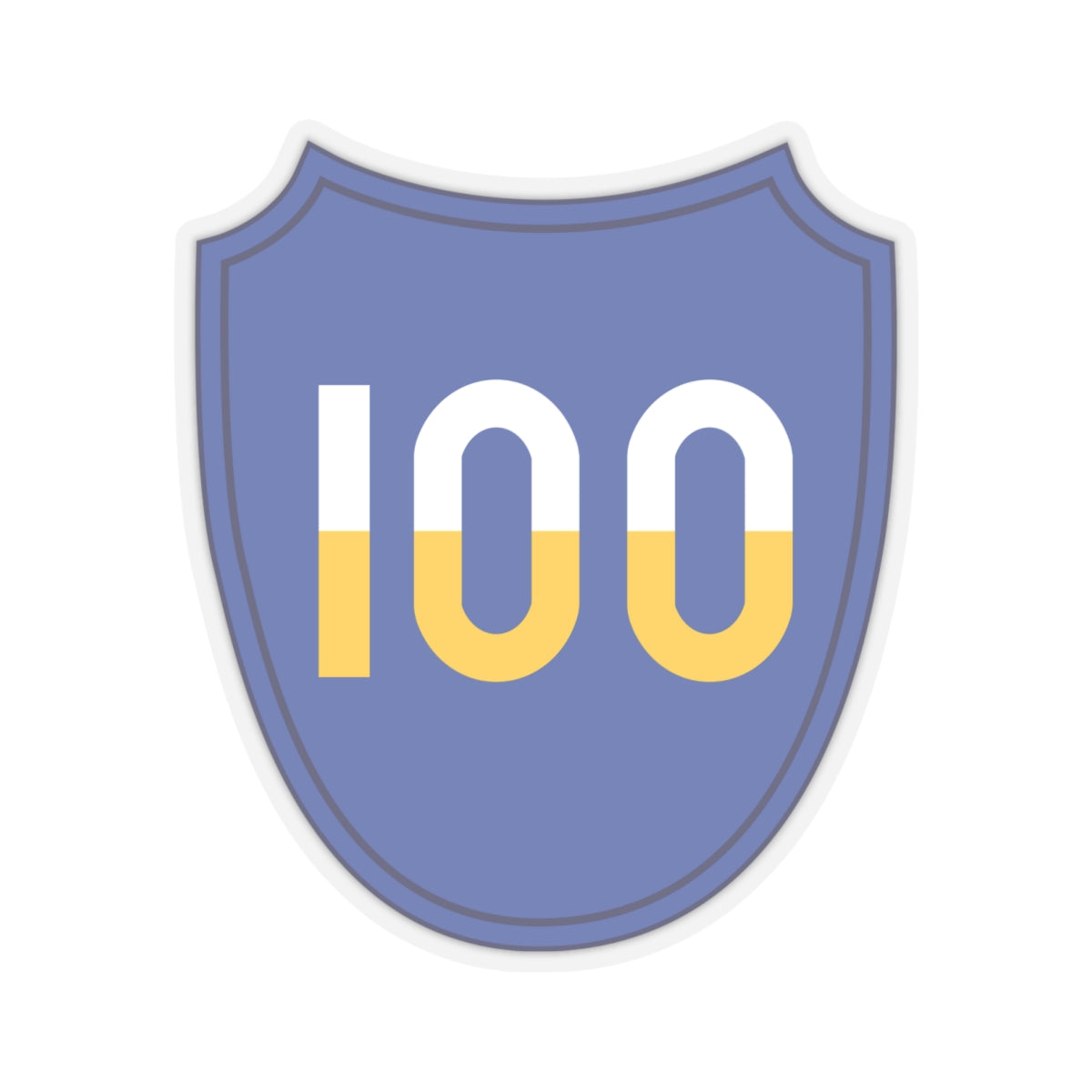 Kiss-Cut Stickers - SSI - 100th Infantry Division X 300