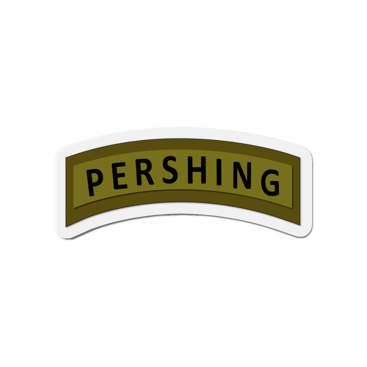 Die-Cut Magnets - Army - Pershing Missile Tab - Subdued