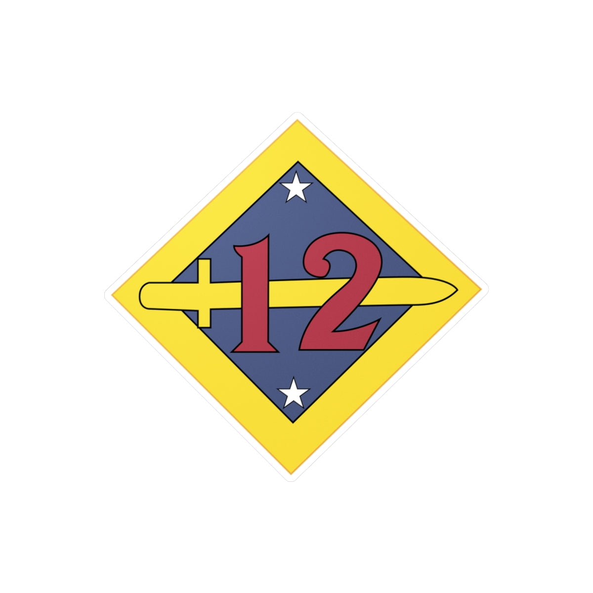 Kiss-Cut Vinyl Decals - 12th Division - SSI wo Txt - 1918-1919 X 300