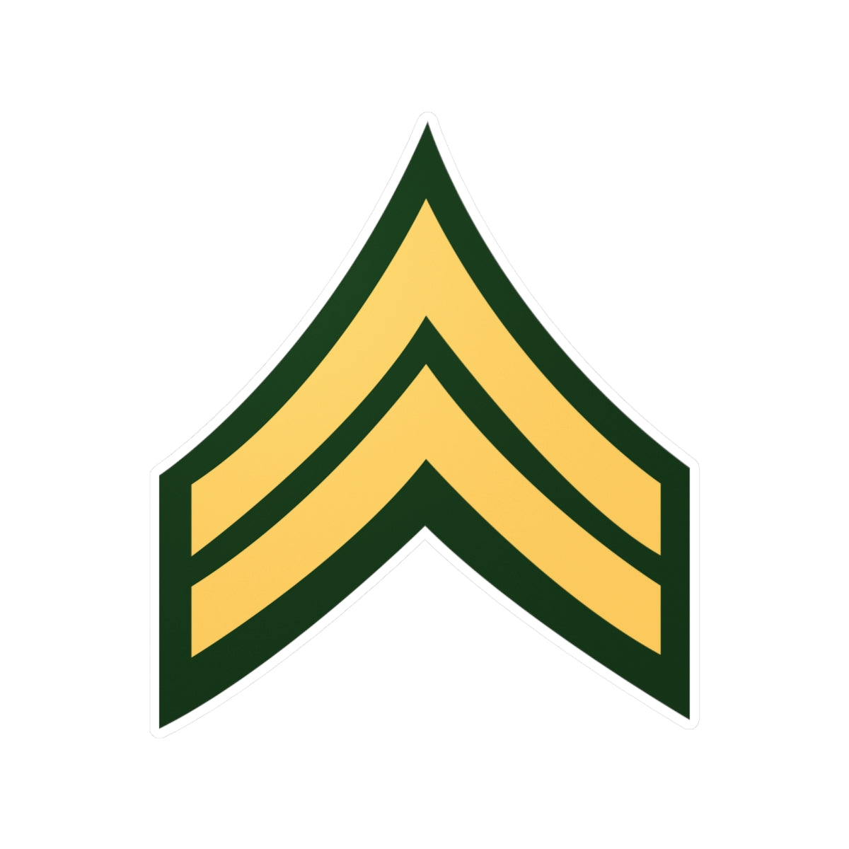 Kiss-Cut Vinyl Decals - Army - Corporal E-4 (CPL) X 300