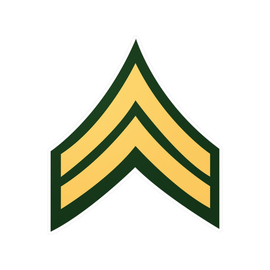 Kiss-Cut Vinyl Decals - Army - Corporal E-4 (CPL) X 300