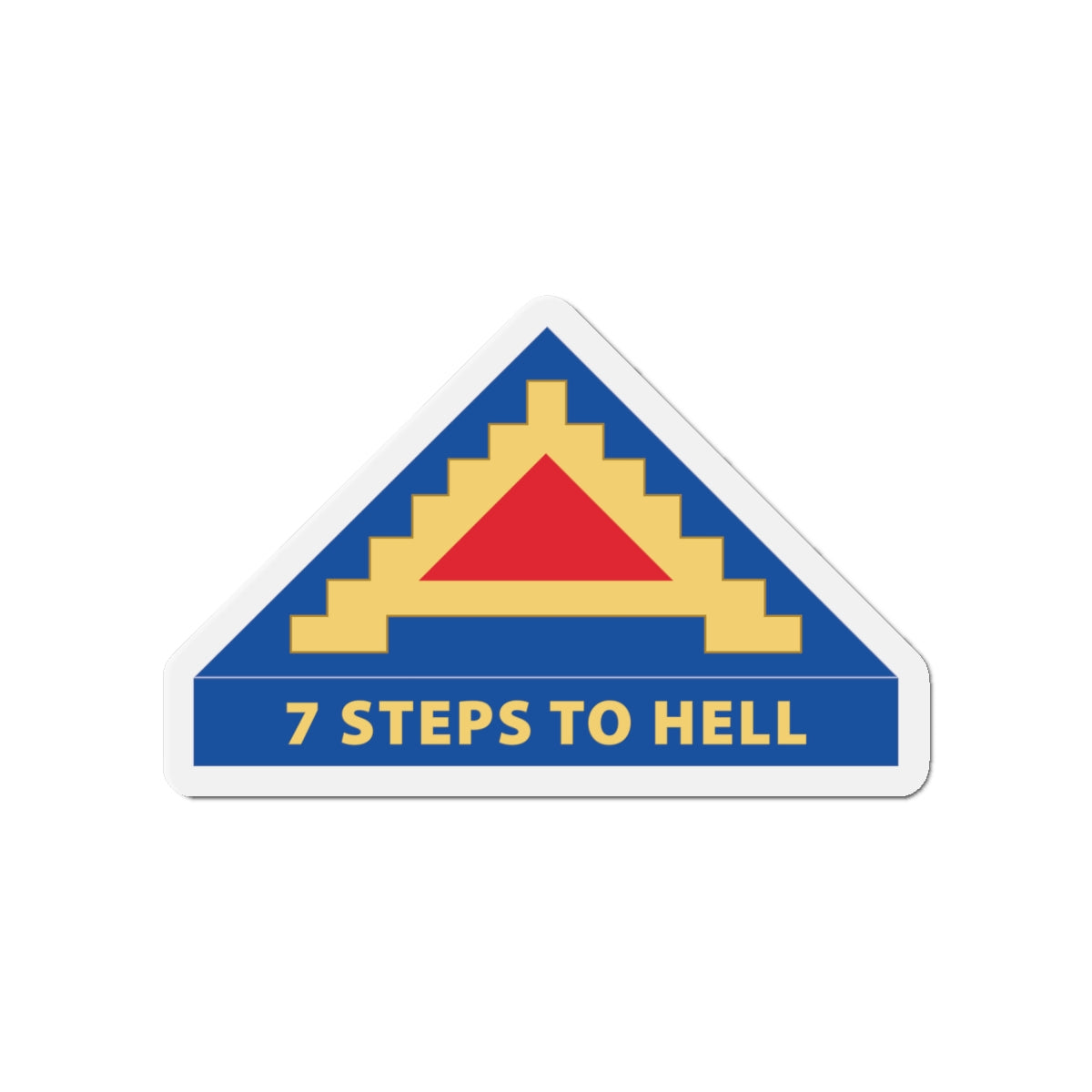 Die-Cut Magnets - 7th United States Army  w 7 Steps to Hell X 300