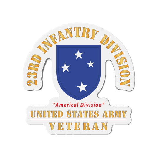 Die-Cut Magnets - Army - SSI - 23rd Infantry Division  - Americal Division - US Army Veteran X 300