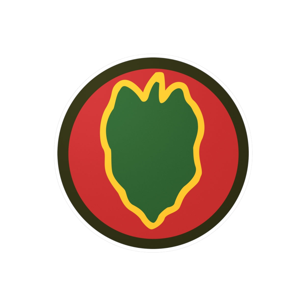 Kiss-Cut Vinyl Decals - SSI - 24th Infantry Division X 300