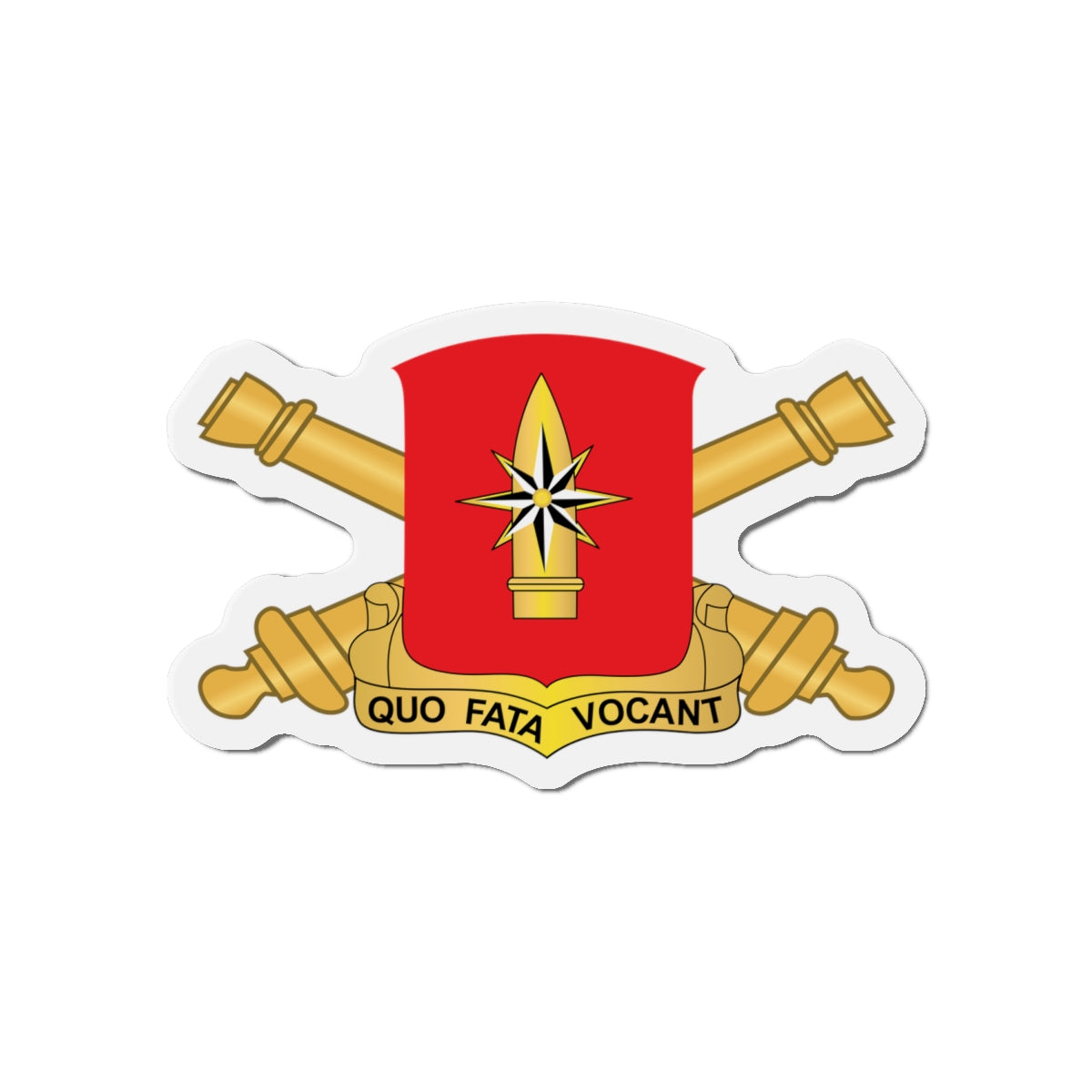 Die-Cut Magnets -SSI -  43rd Field Artillery Battalion - Red w Branch wo Txt X 300
