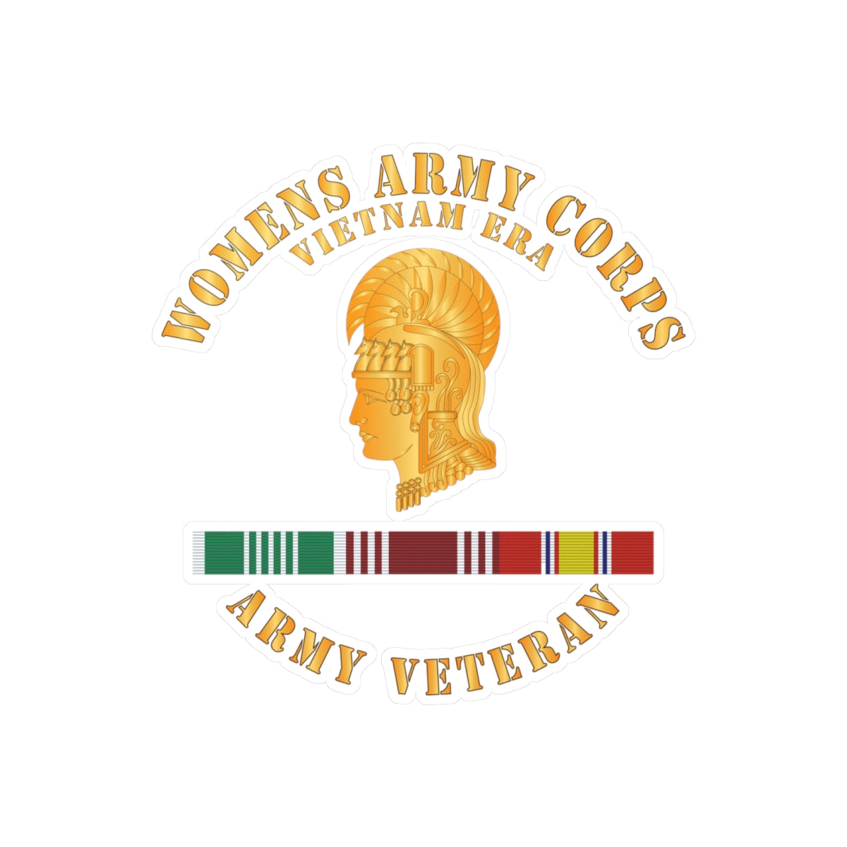 Kiss-Cut Vinyl Decals - Army - Womens Army Corps Vietnam Era - w ARCOM - GCMDL- NDSM X 300