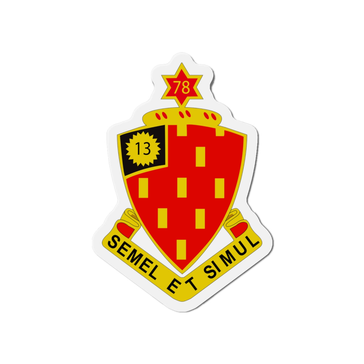 Die-Cut Magnets - Army - 78th Field Artillery Regiment wo Txt