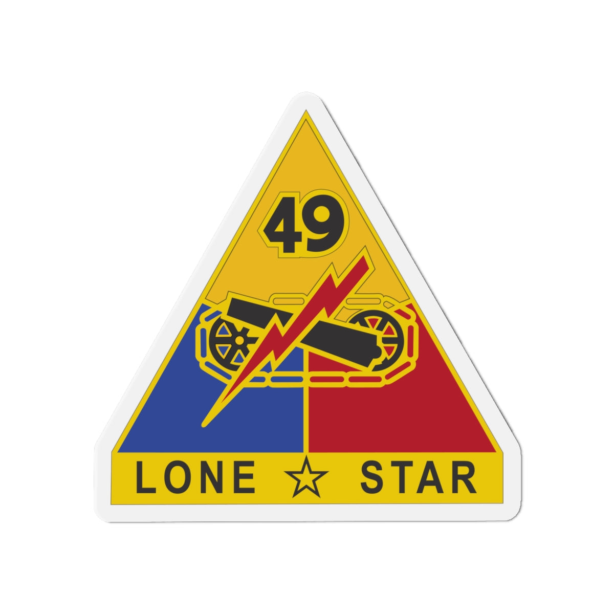Die-Cut Magnets - DUI - 49th Armored Division X 300