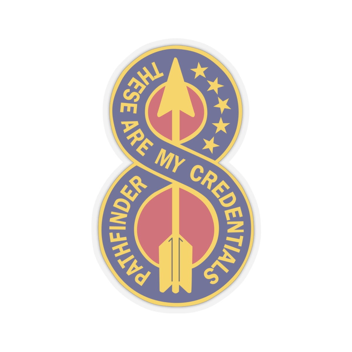 Kiss-Cut Stickers - DUI - 8th Infantry Division X 300