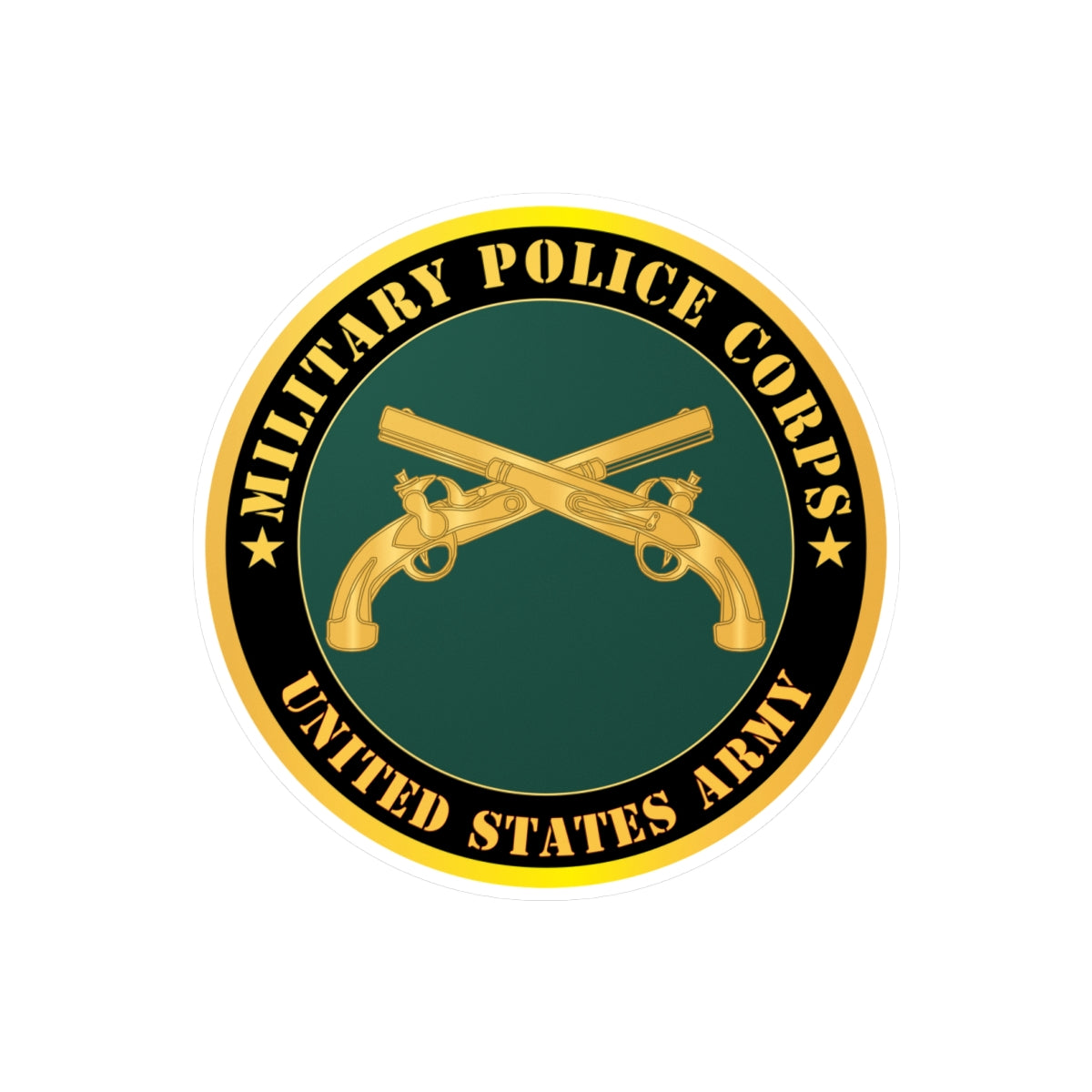 Kiss-Cut Vinyl Decals - Army - Military Police - Branch - United States Army X 300
