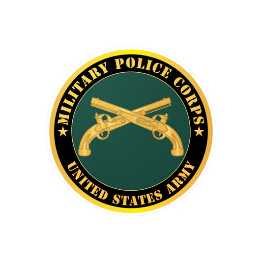 Kiss-Cut Vinyl Decals - Army - Military Police - Branch - United States Army X 300