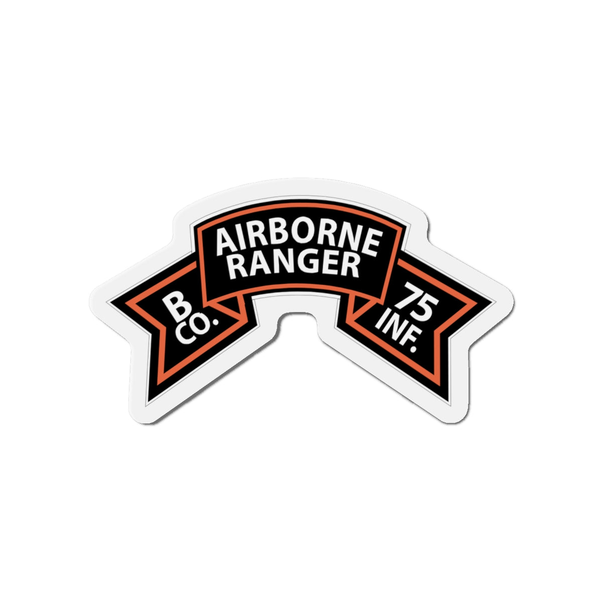 Die-Cut Magnets -SSI - B Co 75th Infantry (Ranger) Scroll X 300