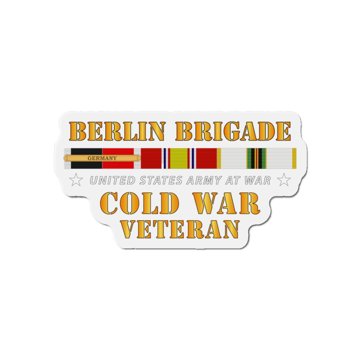 Die-Cut Magnets - Army - Berlin Bde w OCCUPY COLD SVC  BAR X 300
