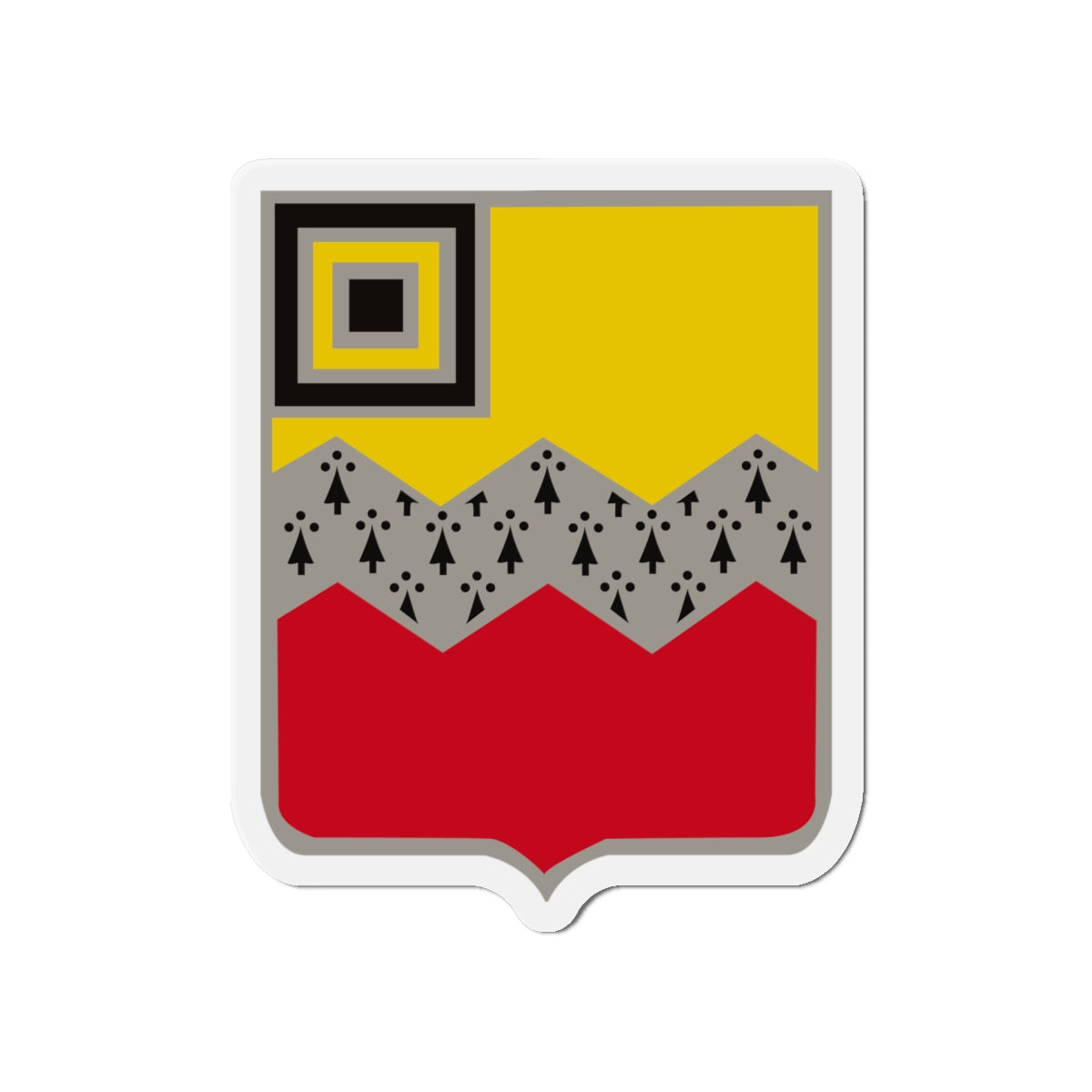Die-Cut Magnets - Army - 80th Field Artillery Regiment wo Txt