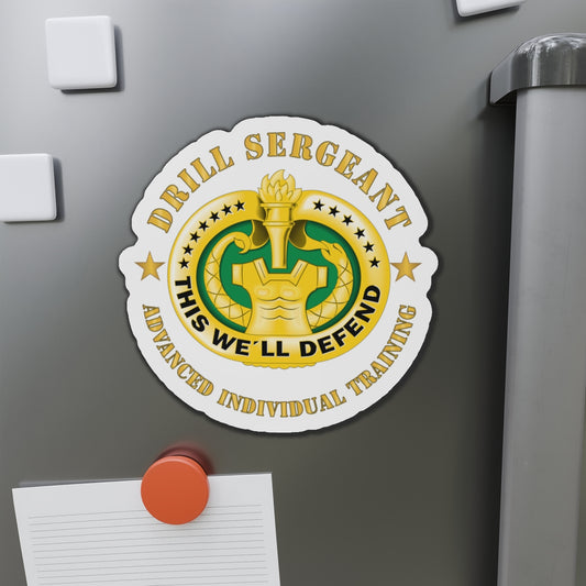 Die-Cut Magnets - Drill Sgt Badge - Advanced Individual Training X 300