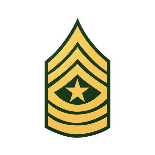 Kiss-Cut Vinyl Decals - Army - Sergeant Major E-9 (SGM) X 300