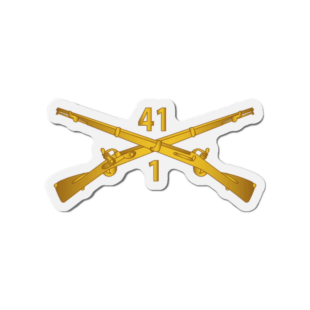 Die-Cut Magnets - Army - 1st Bn, 41st Infantry wo Txt