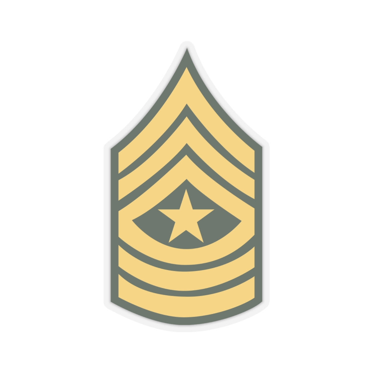 Kiss-Cut Stickers - Army - Sergeant Major E-9 (SGM) X 300