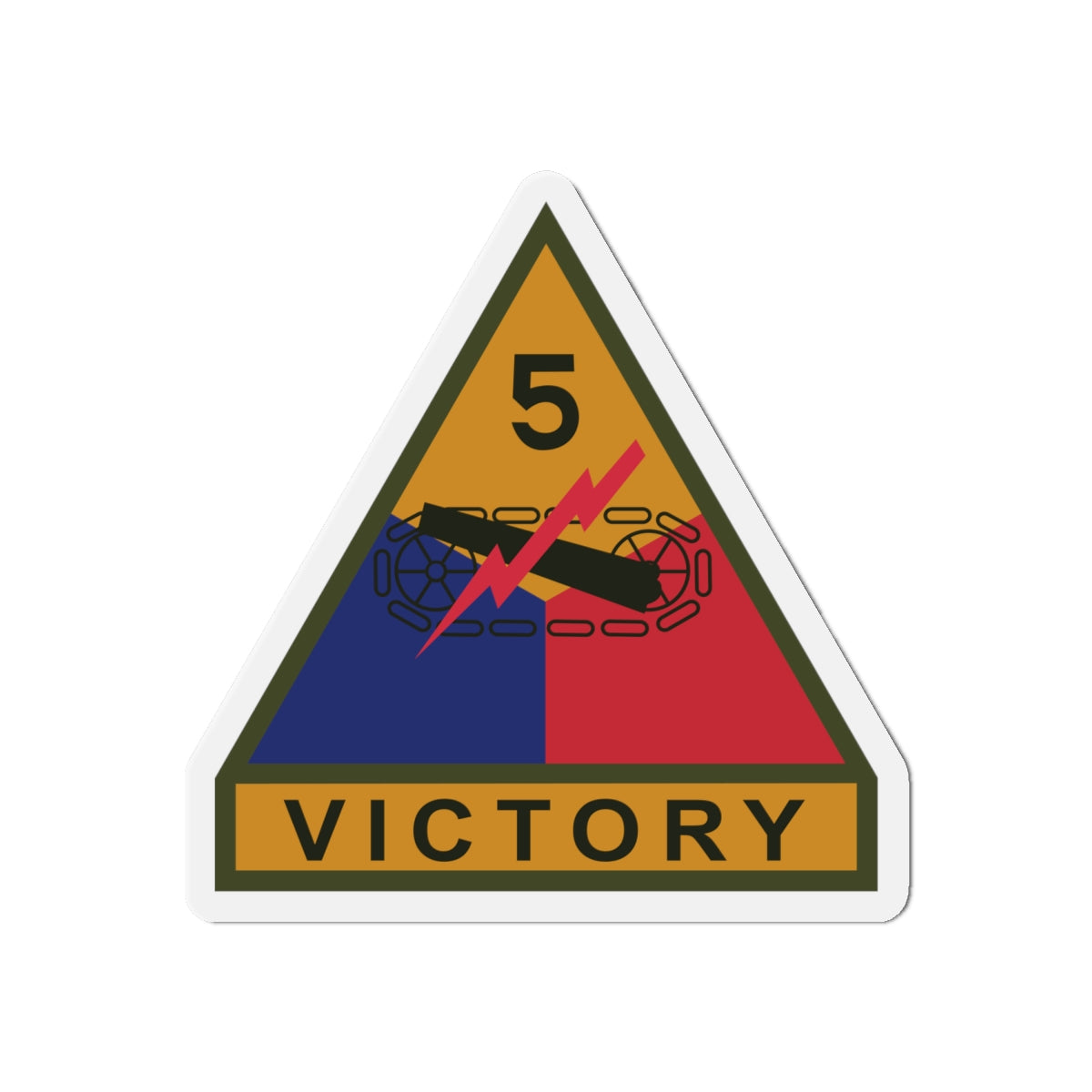 Die-Cut Magnets -SSI - 5th Armored Division w Name Tape X 300