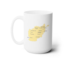 Load image into Gallery viewer, White Mug 15oz -Afghan - Afghanistan Map
