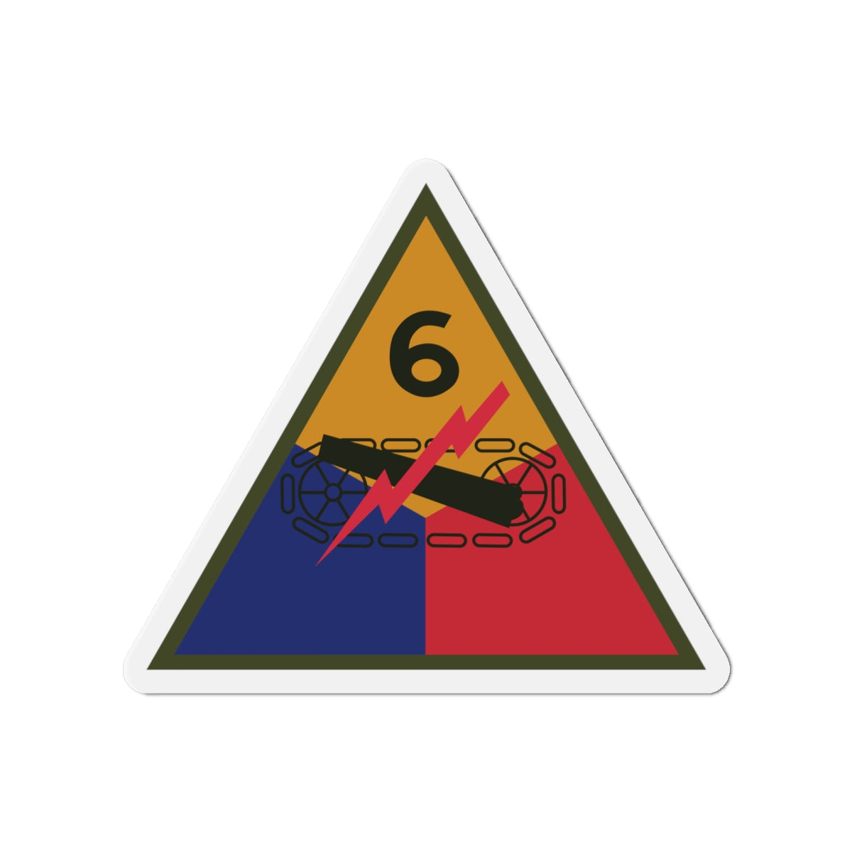 Die-Cut Magnets -SSI - 6th Armored Division X 300
