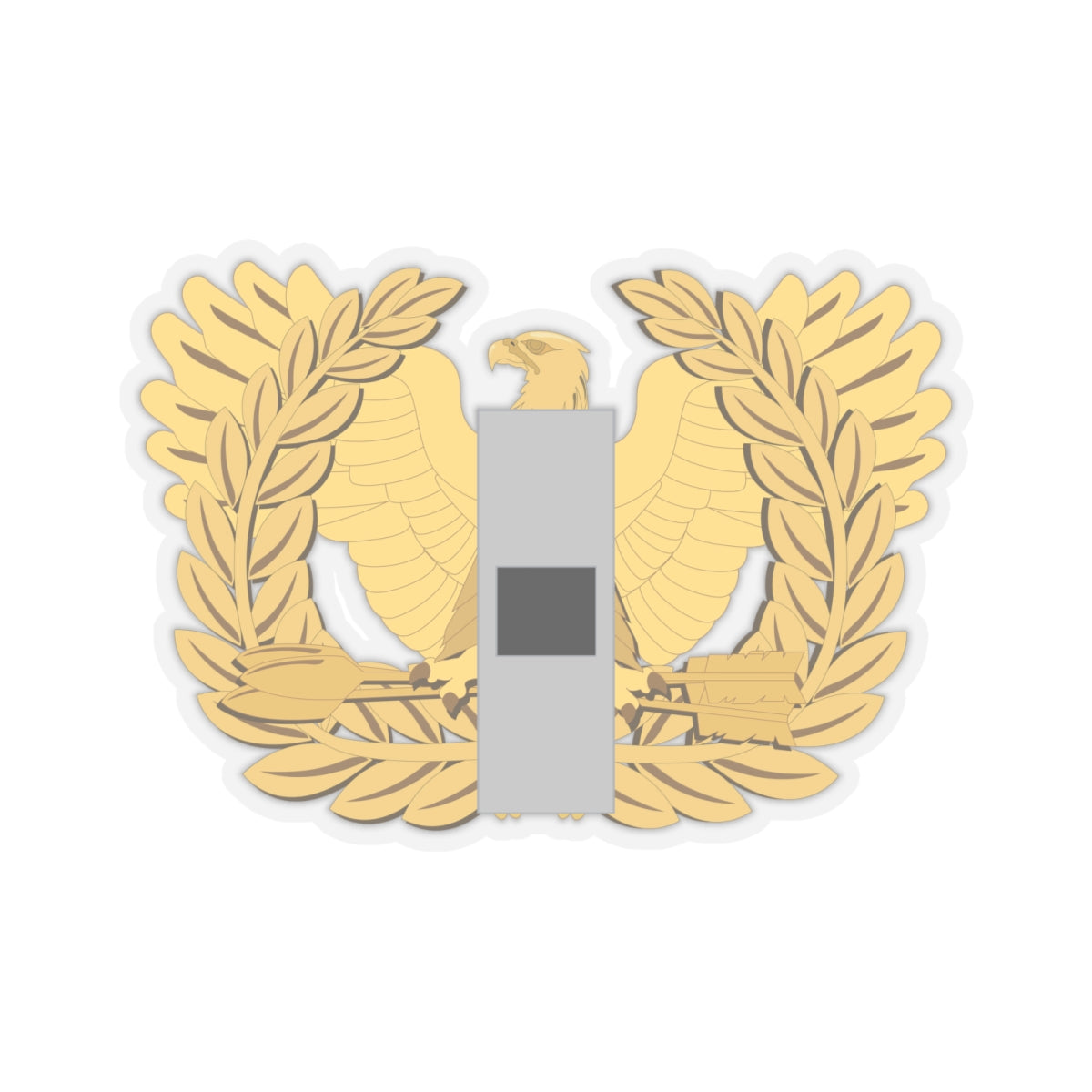Kiss-Cut Stickers - Army - Warrant Officer - W01 - Flat - Eagle and Bar wo txt X 300