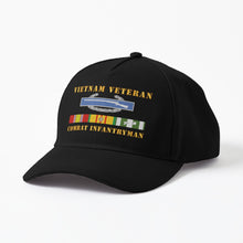 Load image into Gallery viewer, Baseball Cap - Army - Vietnam Veteran - Cbt Infantryman w CIB VN SVC - Film to Garment (FTG)
