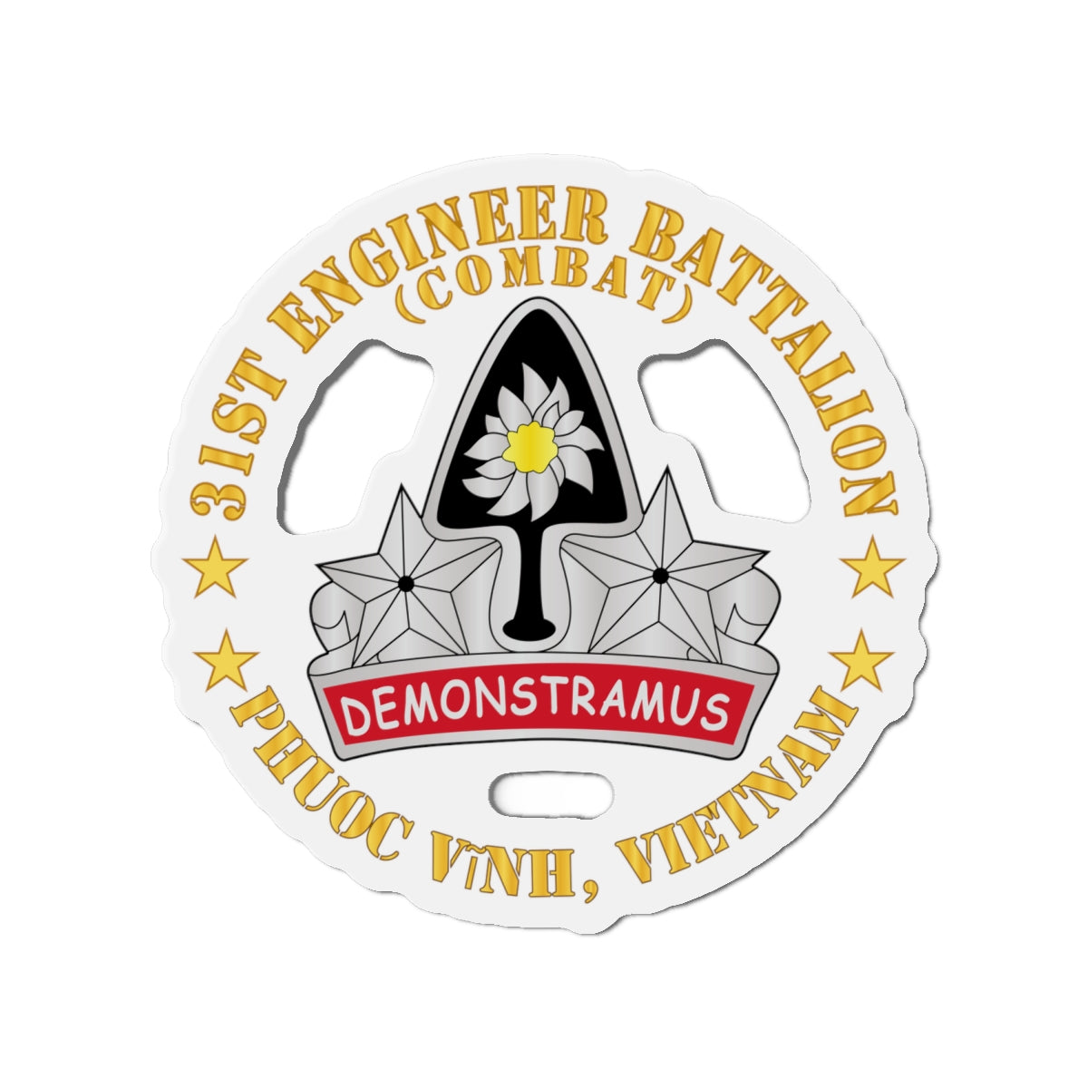 Die-Cut Magnets - Army - 31st Engineer Battalion (Combat) - Phuoc Vinh, Vietnam