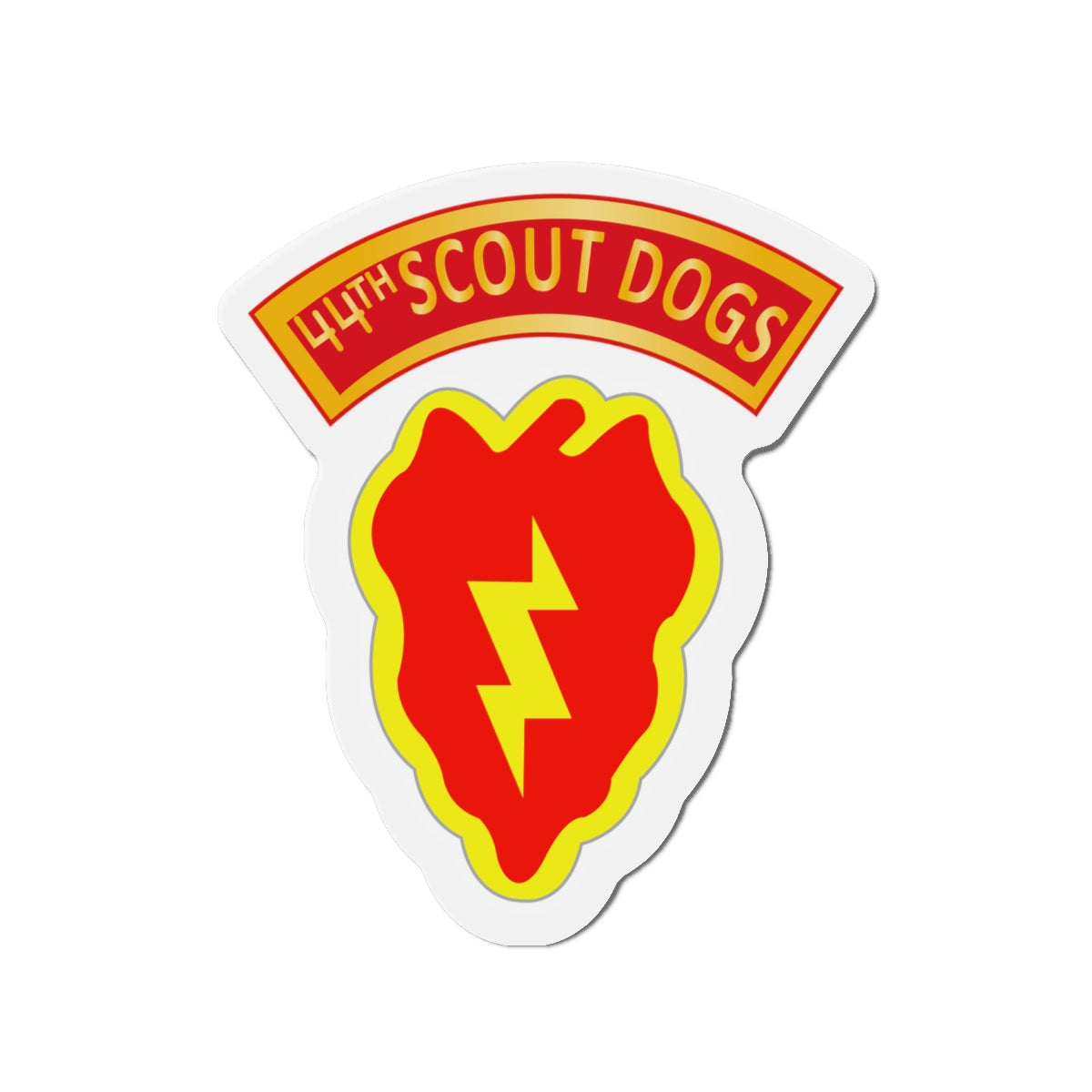 Die-Cut Magnets - Army - 44th Scout Dog Platoon 25th Infantry Div