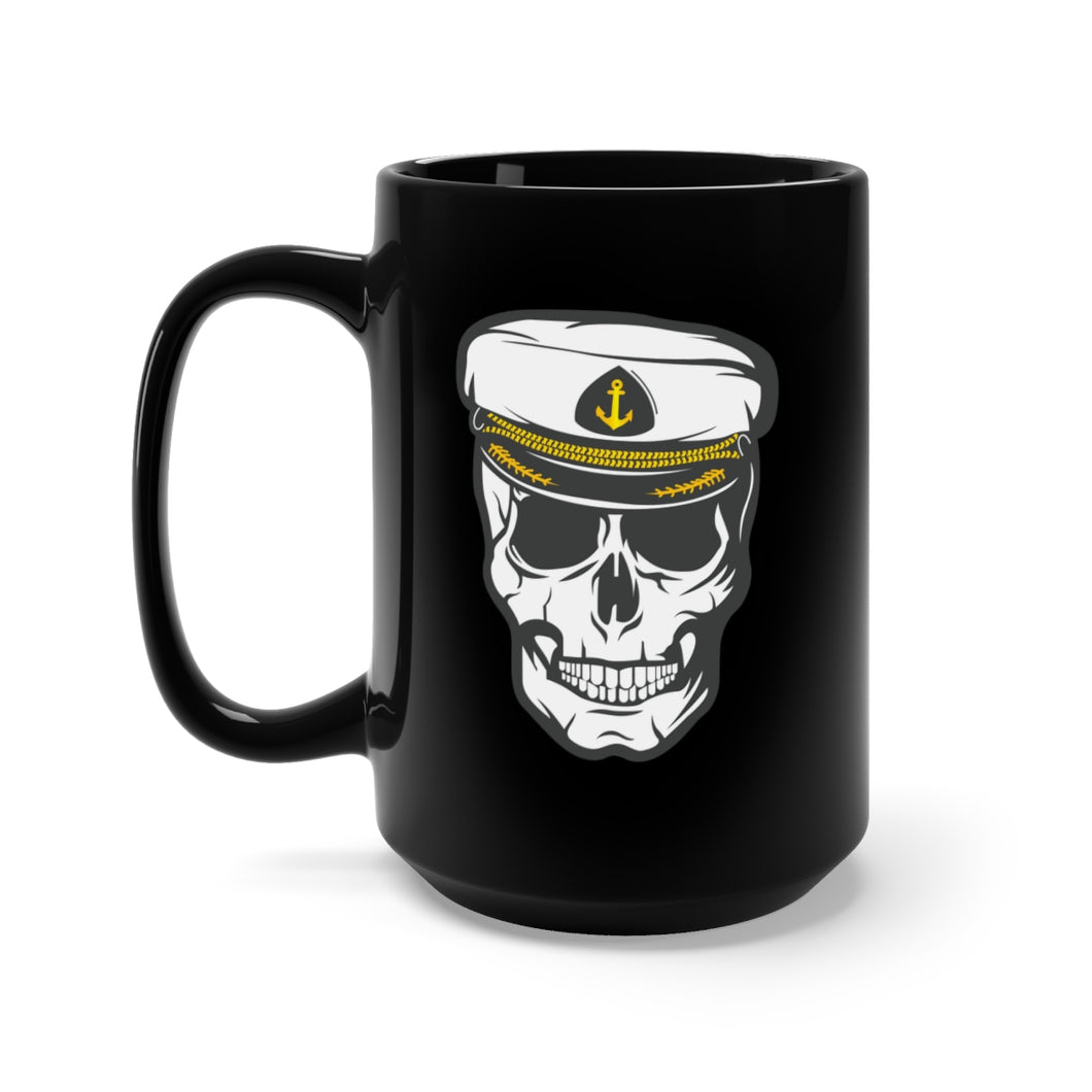 Black Mug 15oz - Sailor - Skull - Cap X 300