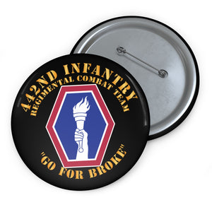 Custom Pin Buttons - 442nd Infantry Regimental Combat Team X 300