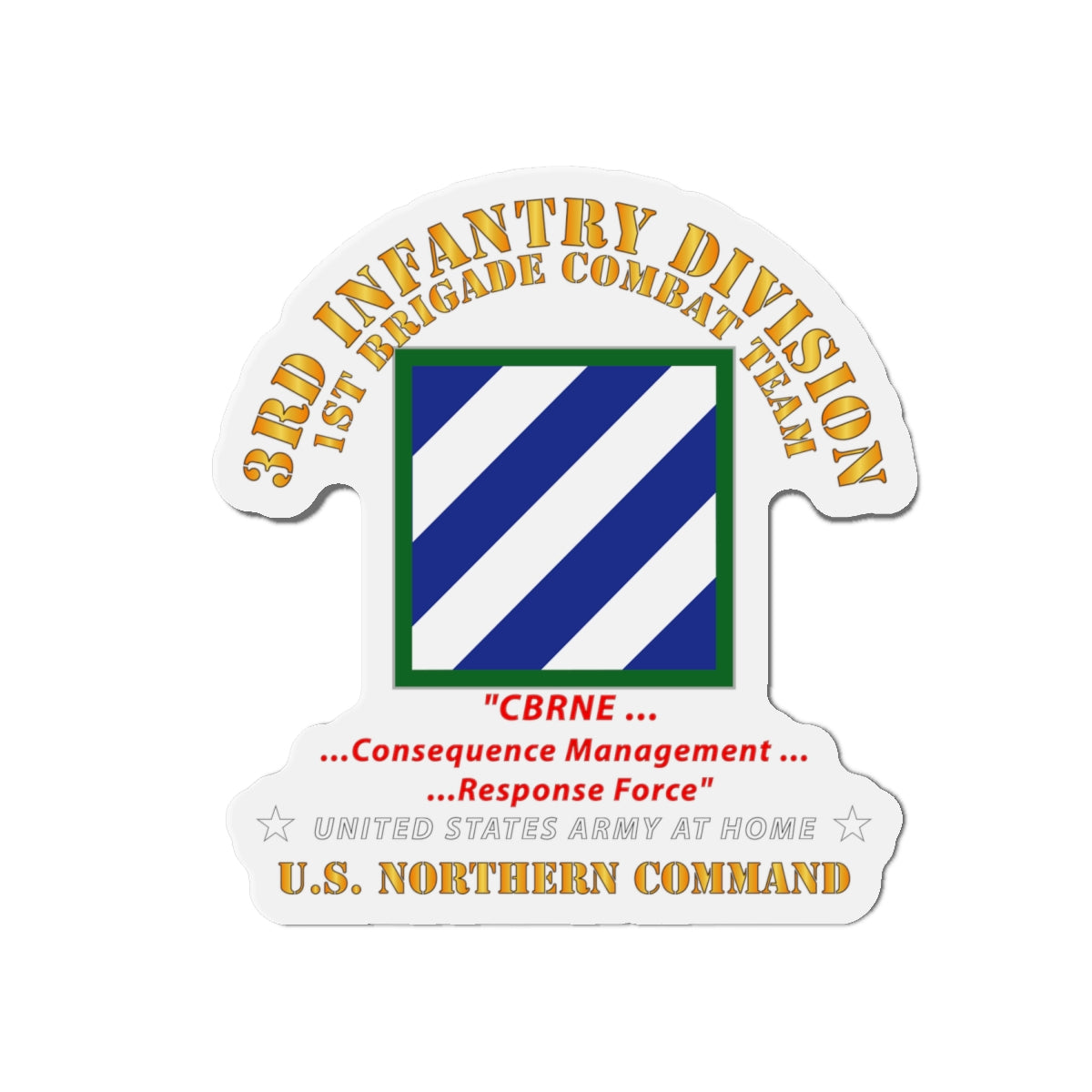 Die-Cut Magnets - 3rd ID - CBRNE - US NorthCom
