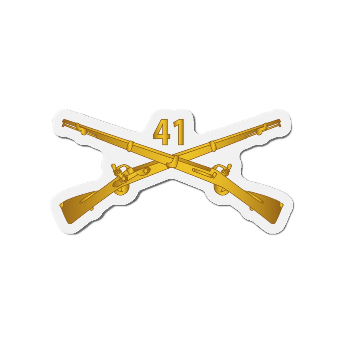 Die-Cut Magnets - Army - 41st Infantry Regiment wo Txt