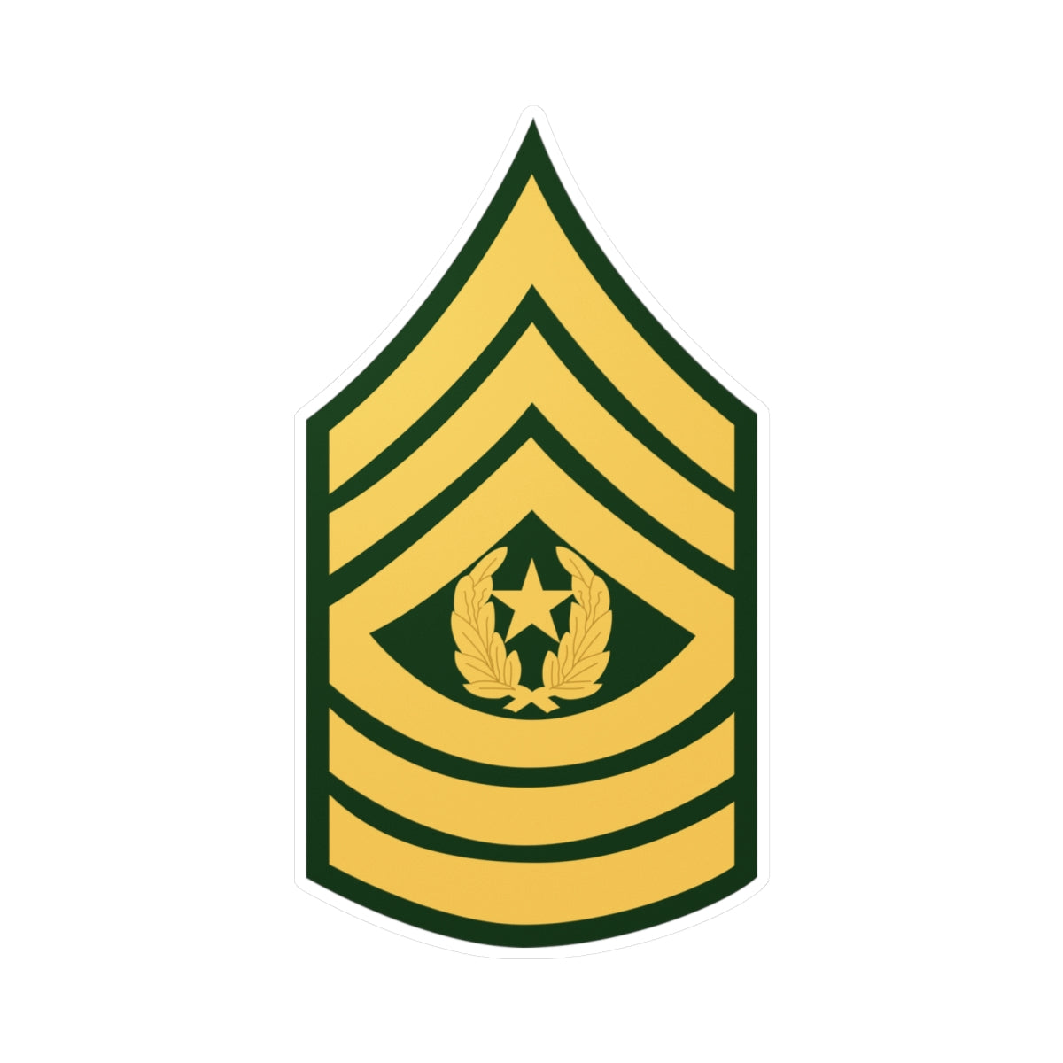 Kiss-Cut Vinyl Decals - Army - Command Sgt Major E-9 (CSM) X 300